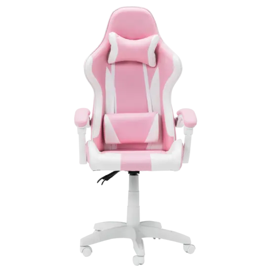 Геймърски стол ТЕСА- в два цвята, розов-бял