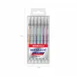 Ролер с гел Metallic комплект 6 цвята