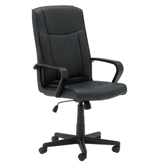 Директорски стол МИХАИЛ -снимка отстрани, еко кожа