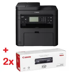 Лазерно многофункционално устройство Canon i-SENSYS MF237w PrinterScannerCopierFax + 2x Canon CRG-737