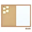 Комбинирана дъска 60х90 см с дървена рамка-снимка отпред
