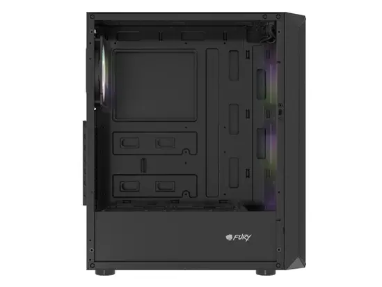 Кутия за компютър Fury PC Case Shobo SH4F RGB Midi Tower, Window, Black