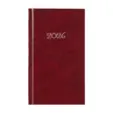 Календар - бележник СЛИМ джобен червен