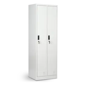Метален гардероб BTL K с 2 отделения 185х60х45 см - сниман отпред, затворен