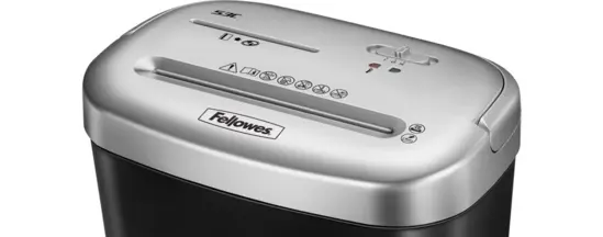  Шредер Fellowes Powershred Cross-Cut 53 C - сниман отблизо механизма за рязане