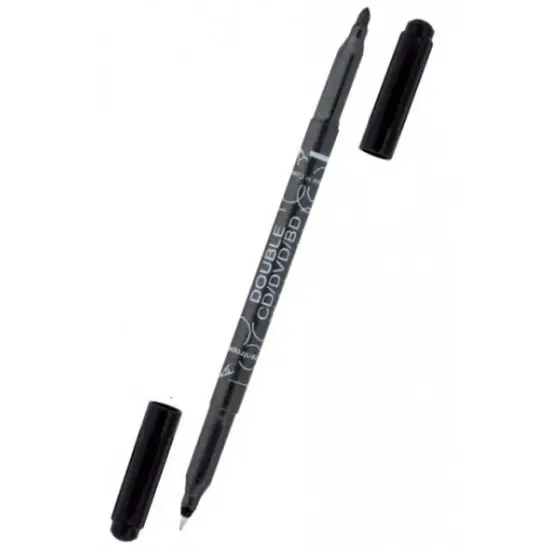 Перманетен маркер Centropen двувърх черен
