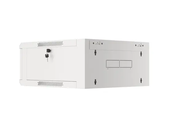 Комуникационен шкаф Lanberg rack cabinet 19' wall-mounted 4U 600 fast assembly (flat pack) grey