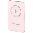Външна батерия Verbatim MCP-5PK Power Pack 5000 mAh with UBS-C® PD 20W  Magnetic Wireless Charging 15W Pink