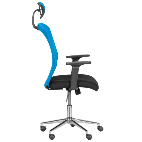 Директорски стол ОСКАР-снимка отстрани, два цвята