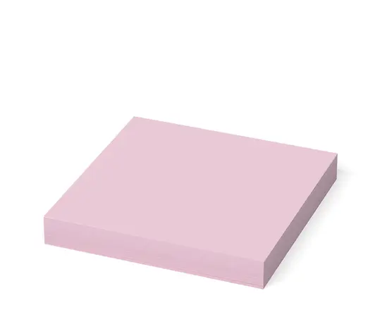 Самозалепващи листчета 75х75мм розов пастел