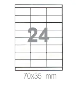 Самозалепващи етикети 70х35 24 бр.
