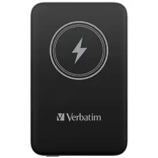 Външна батерия Verbatim MCP-10BK Power Pack 10000 mAh with UBS-C PD 20W  Magnetic Wireless Charging 15W Black