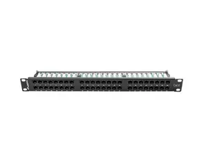 Пач панел Lanberg patch panel 48 port 1U CAT.6, black