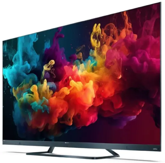Телевизор Sharp 75FQ5EM2, 75" QLED Google TV, 4K Ultra HD 144Hz Quantum Dot 3840x2160 Aluminium Slim Frameless, AQUOS AI UltraClear, AQUOS Smooth Motion 144Hz, Active Motion 1400, Light Sensor OPC, Hybrid HARMANKARDON Speaker System, Dolby Vision IQ, Dol