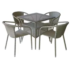 Ратанов комплект ВЕСЕЛА 451- сиво-бежов ратан