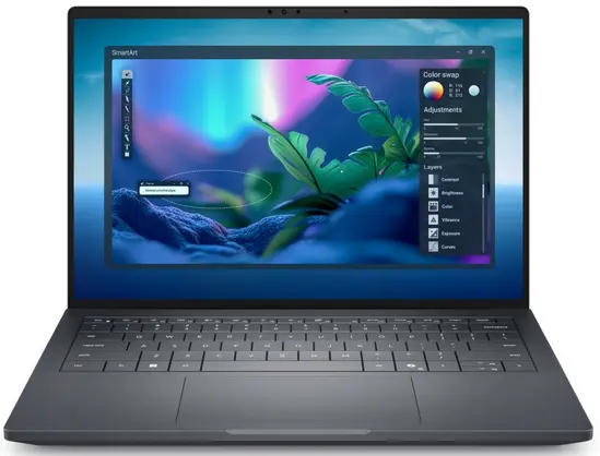 Лаптоп Dell Pro Max 14 Premium MA14250, Intel Ultra 7 265H vPro (13 TOPS NPU, 16cores, up to 5.30 GHz), 14" FHD+ (1920x1200), 400 Nit AG, 32GB LPDDR5x 8400 MT/s, 512GB TLC, NVIDIA RTX PRO 1000 Blackwell 8GB GDDR7, 8MP HDR + IR UPD Cam, Wi-Fi 7, FPR, Bac