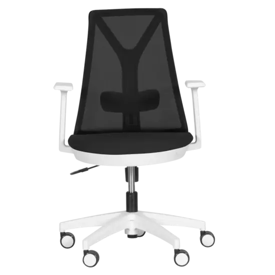 Работен стол ЗЛАТИ -черен, бяла база