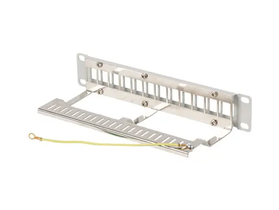 Пач панел Lanberg patch panel blank 12 port 1U 10' ftp for keystone modules grey v2