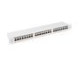Пач панел Lanberg patch panel 24 port 1U 19' CAT.6a ftp with cable organizer shielded grey