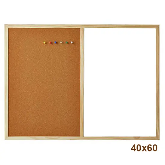 Комбинирана дъска 40х60 см с дървена рамка-снимка отпред