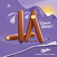Бисквити Milka лила стик 112 гр