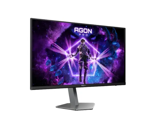 Монитор AOC AG276UZD, 26.5" QD-OLED, 3840x2160@240Hz, 0.03ms GtG, 1000cd m/2, 1.500.000:1, 80M:1 DCR, Adaptive Sync, FlickerFree, LowBlue Mode, 5Wx2, Tilt, Height Adjust, Pivot, Swivel, 2xHDMI, DP, USB hub, KVM