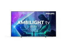 Телевизор Philips 55OLED801/12, 55" 4K UHD OLED, 3840x2160, 120Hz VRR, DVB-T/T2/C/S/S2, 3 sided Ambilight, HDR10+, Titan OS, Dolby Vision, Atmos, DTS:X, P5 Perfect Picture /Al, AirPlay, BT 5.2, 4*HDMI, 2* USB, 802.11ac, 20W RMS