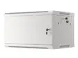 Комуникационен шкаф Lanberg rack cabinet 19' wall-mount 6U600x450 for self-assembly with metal door grey (flat pack)