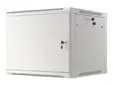 Комуникационен шкаф Lanberg rack cabinet 19' wall-mount 9U600x600 for self-assembly with metal door grey (flat pack)