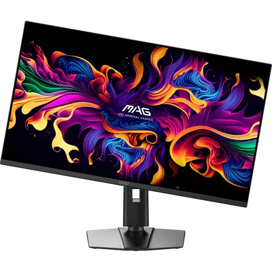 Монитор MSI MAG 322UP QD-OLED E16 Gaming Monitor, 31.5", 0.03ms, 165Hz, 3840x2160, G-SYNC, AMD FreeSync Premium Pro, AI Vision, Console Mode, ClearMR 10000, HDR True Black 400, Type-C(15W PD), DP(1.4a), 2xHDMI(2.1), Pivot, Heigh Adj., VESA 100, Black, 7.7