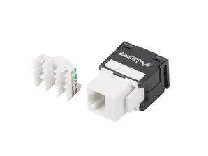 Конектор Lanberg keystone toolless module RJ45 180° UTP CAT.6