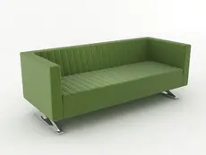 Диван триместен БАН ЯНУК KRN 03 - снимав в цял ръст, зелена дамаска