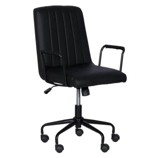 Работен стол ПЛАМЕН- сниман отстрани, еко кожа