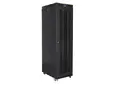 Комуникационен шкаф Lanberg rack cabinet 19' free-standing 47U800x1000 (flat pack) with mesh door lcd black v2