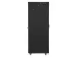Комуникационен шкаф Lanberg rack cabinet 19' free-standing 27U800x1000 (flat pack) with glass door lcd black v2