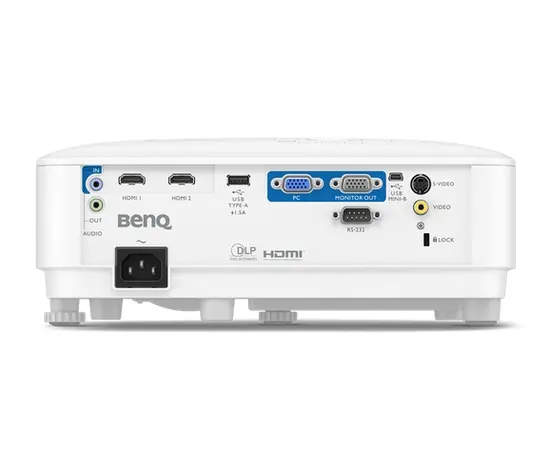 Мултимедиен проектор BenQ MW560, DLP, WXGA (1280x800), 20,000:1, 4000 ANSI Lumens, 1.1X, Auto Vertical Keystone, Anti-Dust Sensor, HDMI x2, VGA, VGA out, S-video, RCA, USB-A 5V1.5A, 10W speaker, 3D, up to 15,000 hrs lamp life, Glass Lenses, QCast ready, 