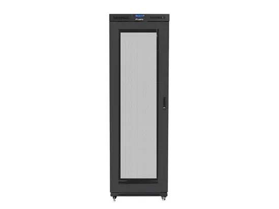 Комуникационен шкаф Lanberg rack cabinet 19' free-standing 47U800x1000 (flat pack) with mesh door lcd black v2