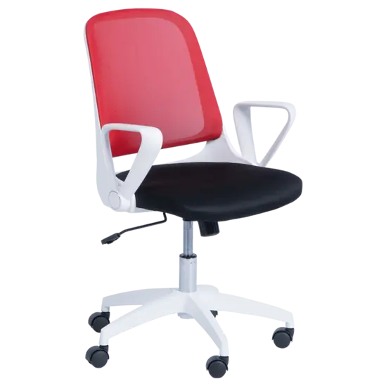 Работен стол ДИЛЯН- бял полипропилен, два цвята