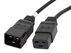 Кабел Lanberg EXTESION CABLE IEC 320 C19  C20 1.8m VDE, black