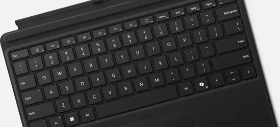 Клавиатура Microsoft Surface Pro Keyboard 2024 Con ENGINT, Black