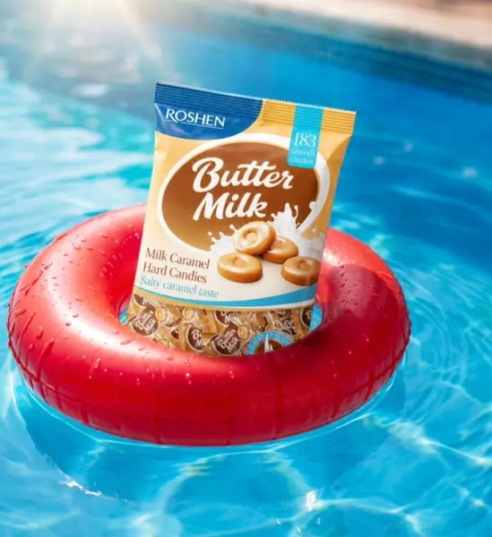 Бонбони Roshen butter milk 1 кг