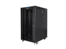 Комуникационен шкаф Lanberg rack cabinet 19' free-standing 22U800x1000 (flat pack) with mesh door lcd black v2
