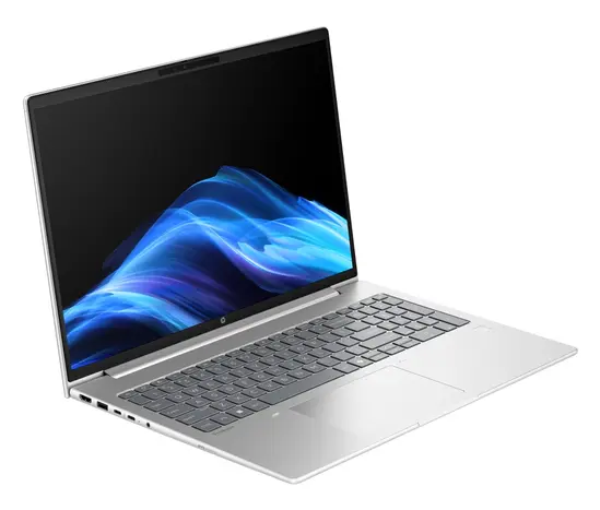 Лаптоп HP ProBook 4 G1iR 16' Pike Silver, Core 5 120U(up to 5Ghz12MB10C), 16' WUXGA AG 300nits, 16GB 5600Mhz 1DIMM, 512MB PCIe SSD, WiFi 6E + BT 5.3, FPR, Backlit Kbd, 3C Batt, Win 11 Pro, 3Y Offsite