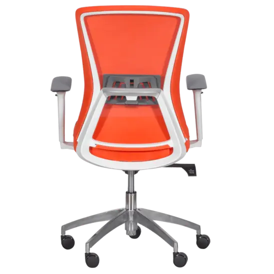 Работен стол ДЕЯН- снимка отзад, полипропиленова рамка, лумбална упора