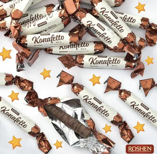 Пурички Roshen konafetto вафлени 1 кг