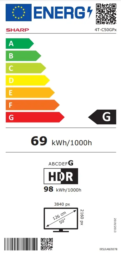 Телевизор Sharp 50GP6265E, 50' QLED Google TV, 4K Ultra HD  3840x2160 Frameless, AQUOS, DVB-TT2CSS2, Active Motion 1000, HDR10, Dolby Atmos, Dolby Vision, Google Assistant, Chromecast Built-in, HDMI 2.1 with eARC, 3.5mm Headphone jack  line-out, USB,