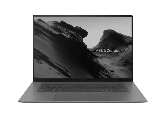 Лаптоп Asus Zenbook S UM5606GA-SR391XNA, AMD Ryzen 9 465 ,2.0GHz (34MB Cache, up to 5.0GHz)50TOPS, 16 " OLED WQXGA+(WQ+) 2880*1800 16:10 Bend+500nits, 120Hz, Glare , 32GB LPDDR5X (32GB on BD),2TB SSD, Backlit Kbd, Win 11 Pro,Antrim Gray, Sleev, no adapter
