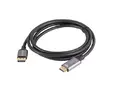 Кабел Lanberg display port (M)  - HDMI(M) cable 1.8m, black