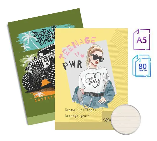 Тетрадка телчета А5 вестник 80 л редове