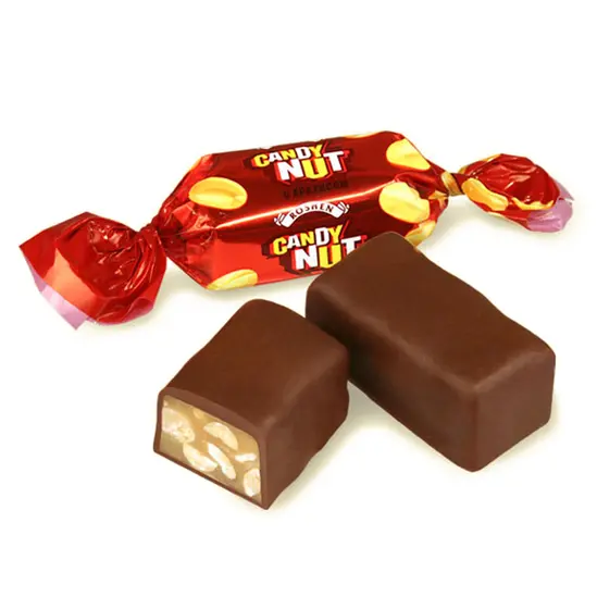 Бонбони Roshen candy nut софт карамел и фъстък 1кг